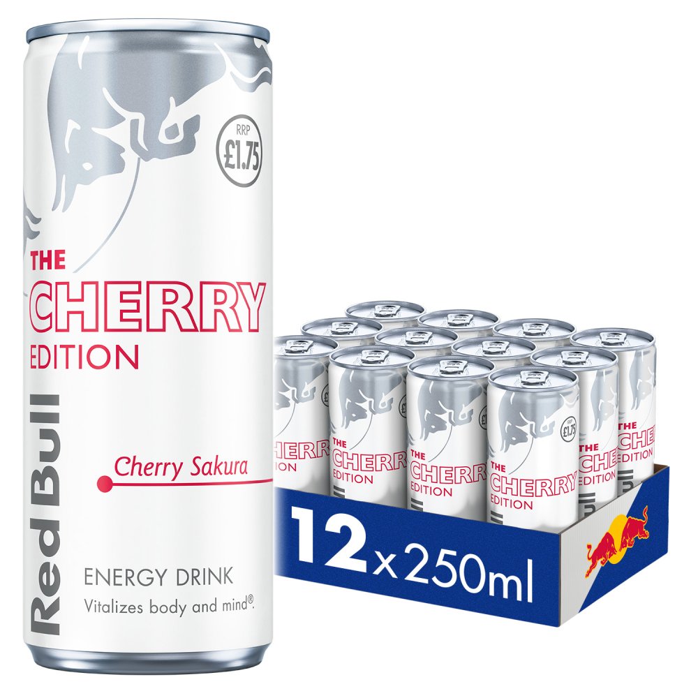 Red Bull Spring Edition Cherry Sakura Energy Drink 250ml (Pack of 12)