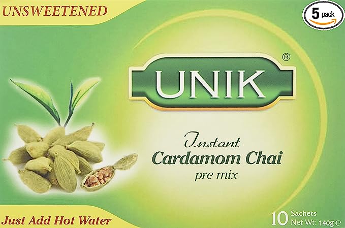 Unik Cardamom Tea Unsweetened 140g (Pack of 5)