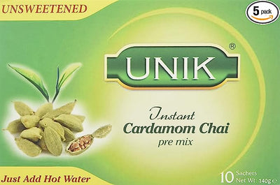 Unik Cardamom Tea Unsweetened 140g (Pack of 5)