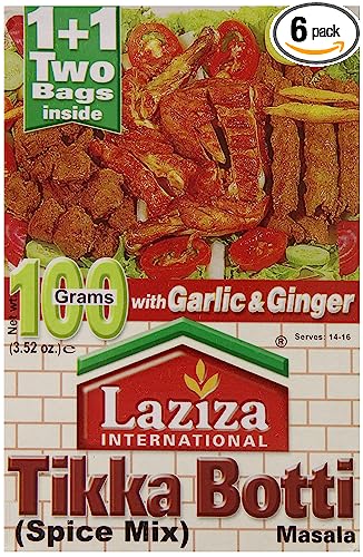 Lazzat Tikka Boti 100g (Pack of 6)