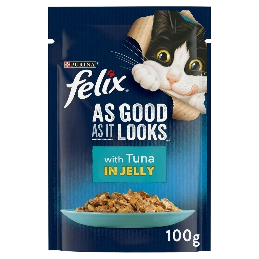 Felix As Good As It Looks with Tuna in Jelly 85g (Pack of 26)