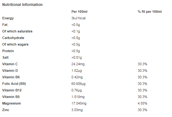Activit Mango & Passion Fruit Sparkling Vitamin Water  330ml (Pack of 12)