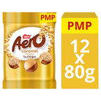Aero Bubbles Caramel Flavour Chocolate Sharing Bag 80g (Pack of 12)