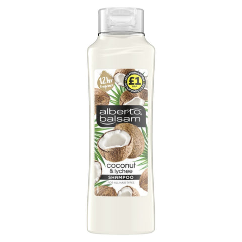 Alberto Balsam Coconut & Lychee Nourishing Shampoo 350ml (Pack of 6)