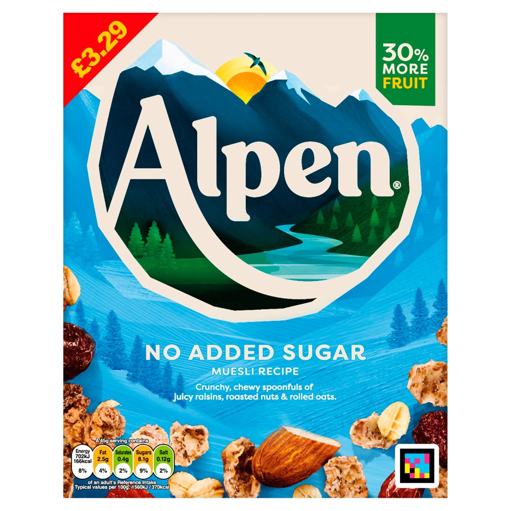 Alpen No Added Sugar 550g (Pack of 6)
