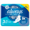 Always Ultra Sanitary Towels Day & Night (S3) Wings x 36 (117g) (Pack of 4)
