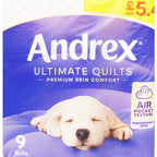 Andrex Quilts 9 Roll (Pack of 4)