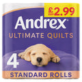 Andrex Ultimate Quilts Toilet Tissue 4 Rolls (Pack of 6)