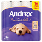 Andrex Ultimate Quilts Toilet Tissue Standard 16 Rolls (Pack of 1)