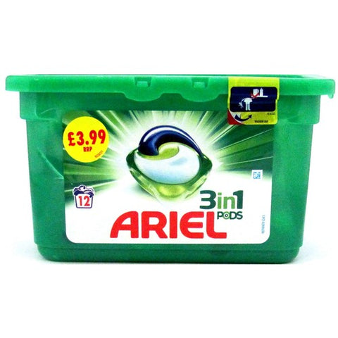 Ariel All-in-1 PODS®, Washing Capsules 12s (Pack of 1)