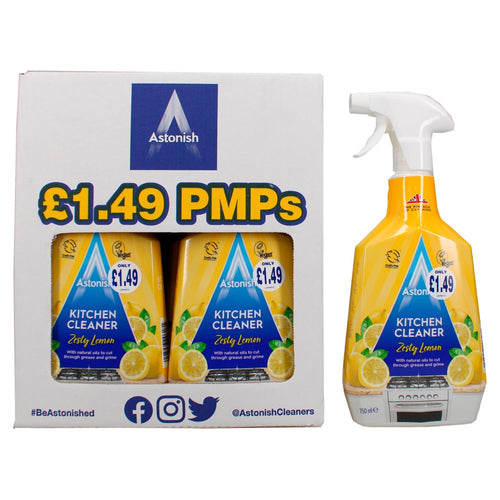 Astonish Kitchen Cleaner Zesty Lemon 750ml (Pack of 6)