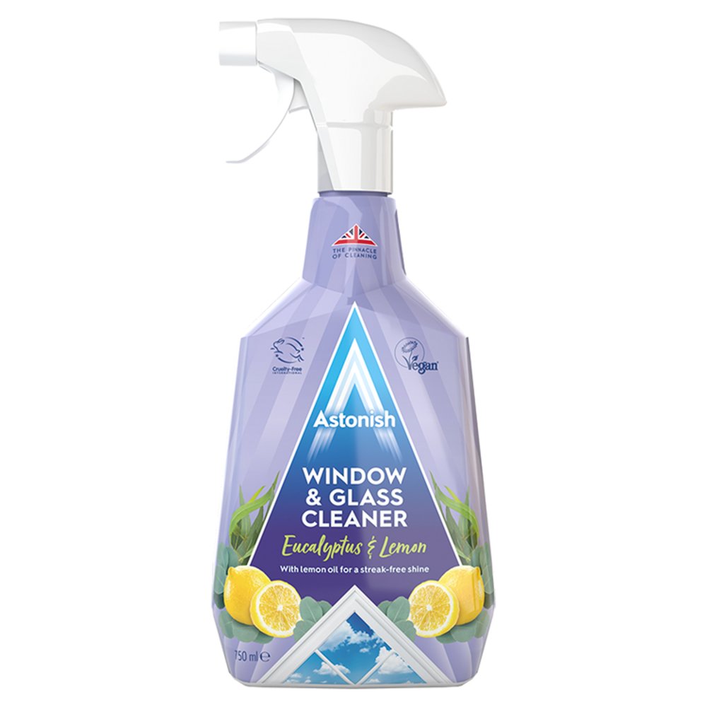 Astonish Window & Glass Cleaner Eucalyptus & Lemon 750ml (Pack of 6)