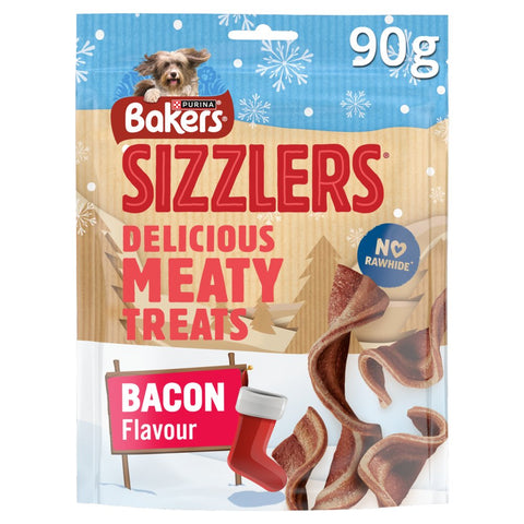 Bakers Sizzlers Delicious Meaty Treats 90g (Pack of 6)