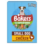 BAKERS Small Dog Chicken with Vegetables Dry Dog Food 1.1kg (Pack of 5)