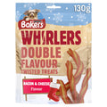 BAKERS Dog Treat Bacon and Cheese Whirlers 130g (Pack of 6)