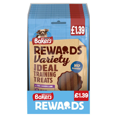BAKERS Dog Treats Mixed Variety Rewards 100g (Pack of 8)