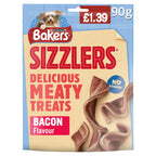BAKERS Dog Treats Bacon Sizzlers 90g (Pack of 6)