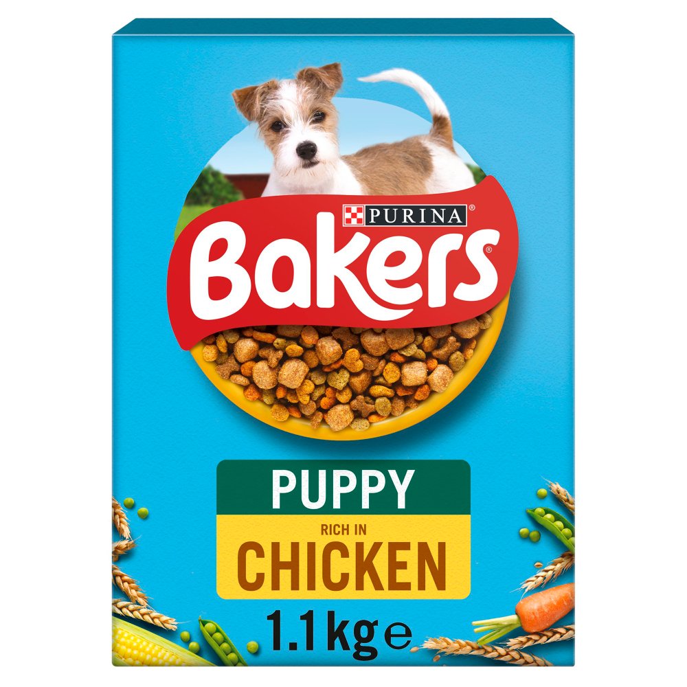 BAKERS Puppy Chicken with Vegetables Dry Dog Food 1.1kg (Pack of 5)
