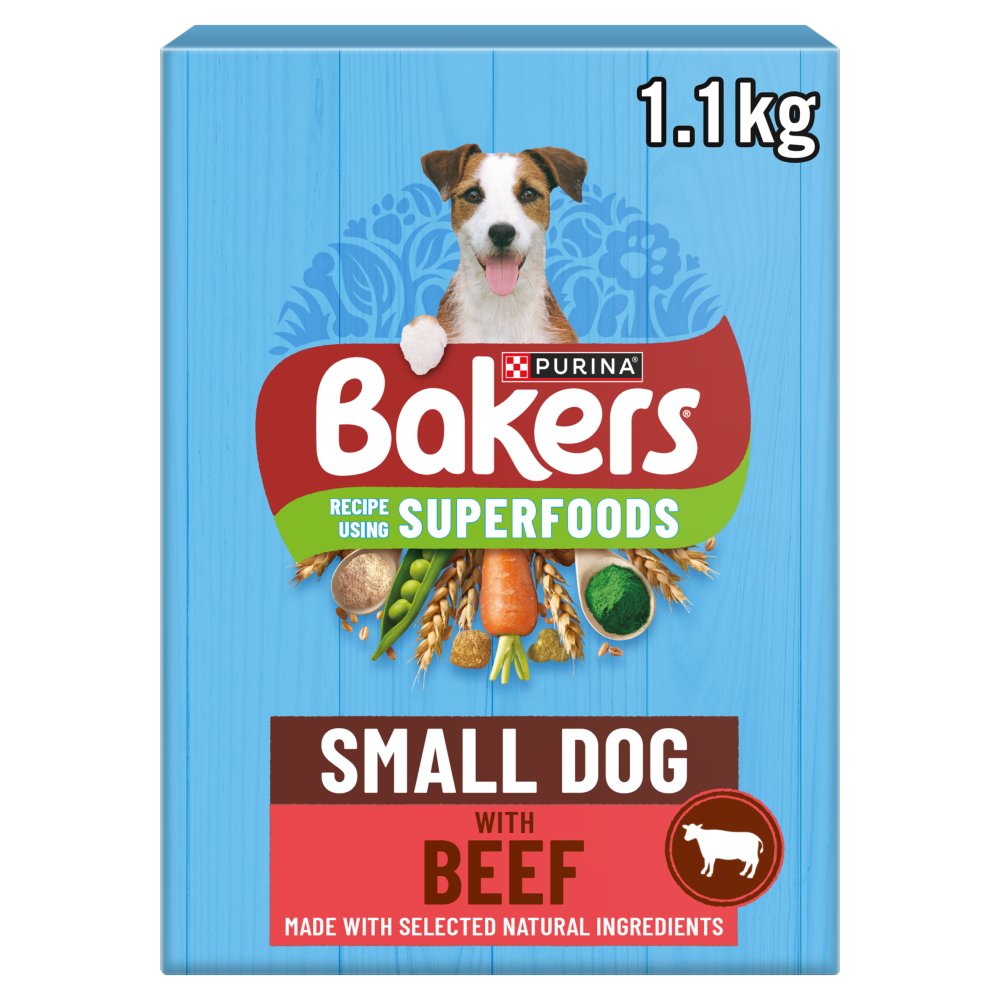 Bakers Small Dog with Tasty Beef & Country Vegetables 1.1kg (Pack of 5)