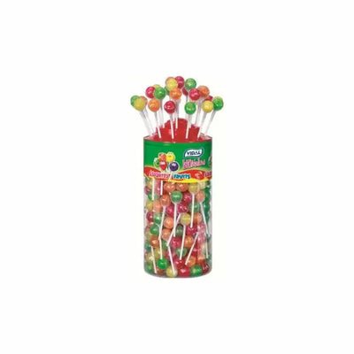 Vidal Assorted Fruits Lollipops 100g Bag