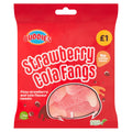 BUDDIES Strawberry Cola Fangs 160g (Pack of 10)