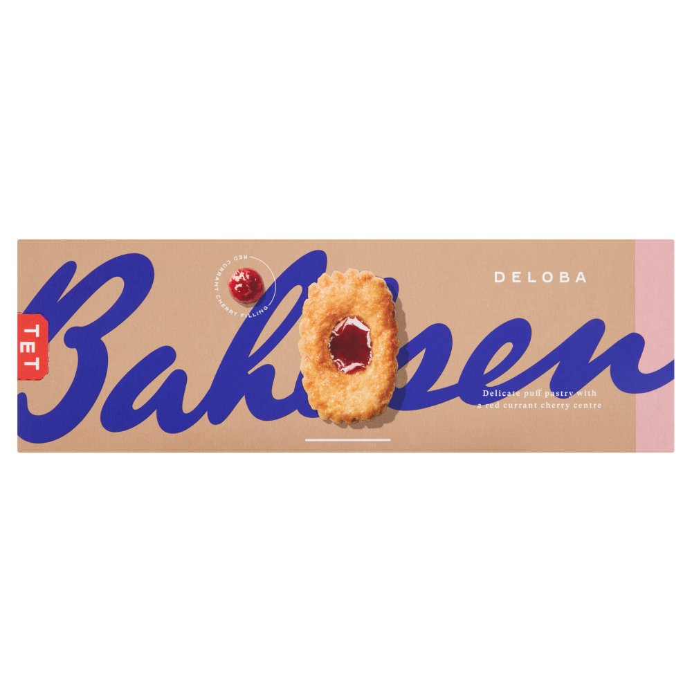 Bahlsen Deloba Red Currant Cherry Filling Puff Pastry 100g (Pack of 12)