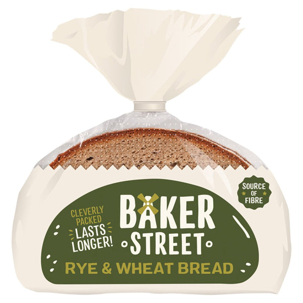 Baker Street Rye & Wheat Bread 500g (Pack of 1)