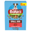 Bakers Small Dog with Tasty Beef & Country Vegetables 1.1kg (Pack of 5)