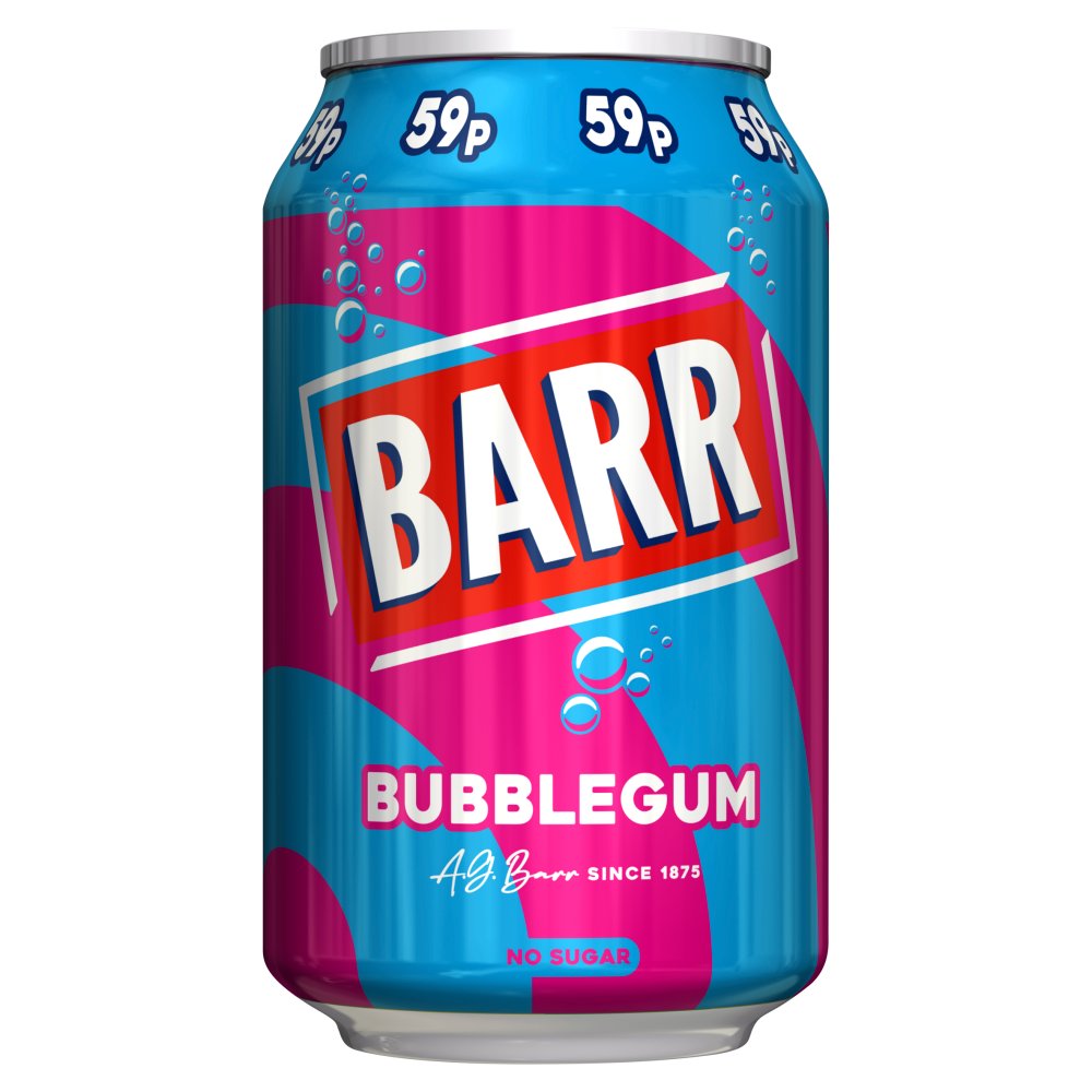Barr Bubblegum 330ml (Pack of 24)
