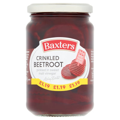 Baxters Crinkled Beetroot 340g (Pack of 6)
