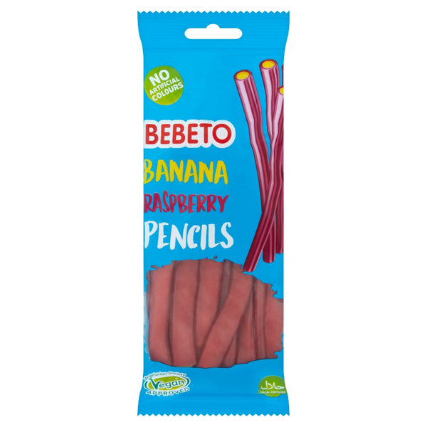 Bebeto Banana Raspberry Pencils 160g (Pack of 48)