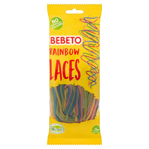 Bebeto Rainbow Laces 140g (Pack of 12)