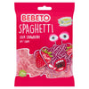 Bebeto Spaghetti Sour Strawberry Soft Candy 70g (Pack of 20)