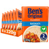 Bens Original Basmati Microwave Rice 220g (Pack of 6)