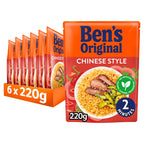 Bens Original Chinese Style Microwave Rice 220g (Pack of 6)