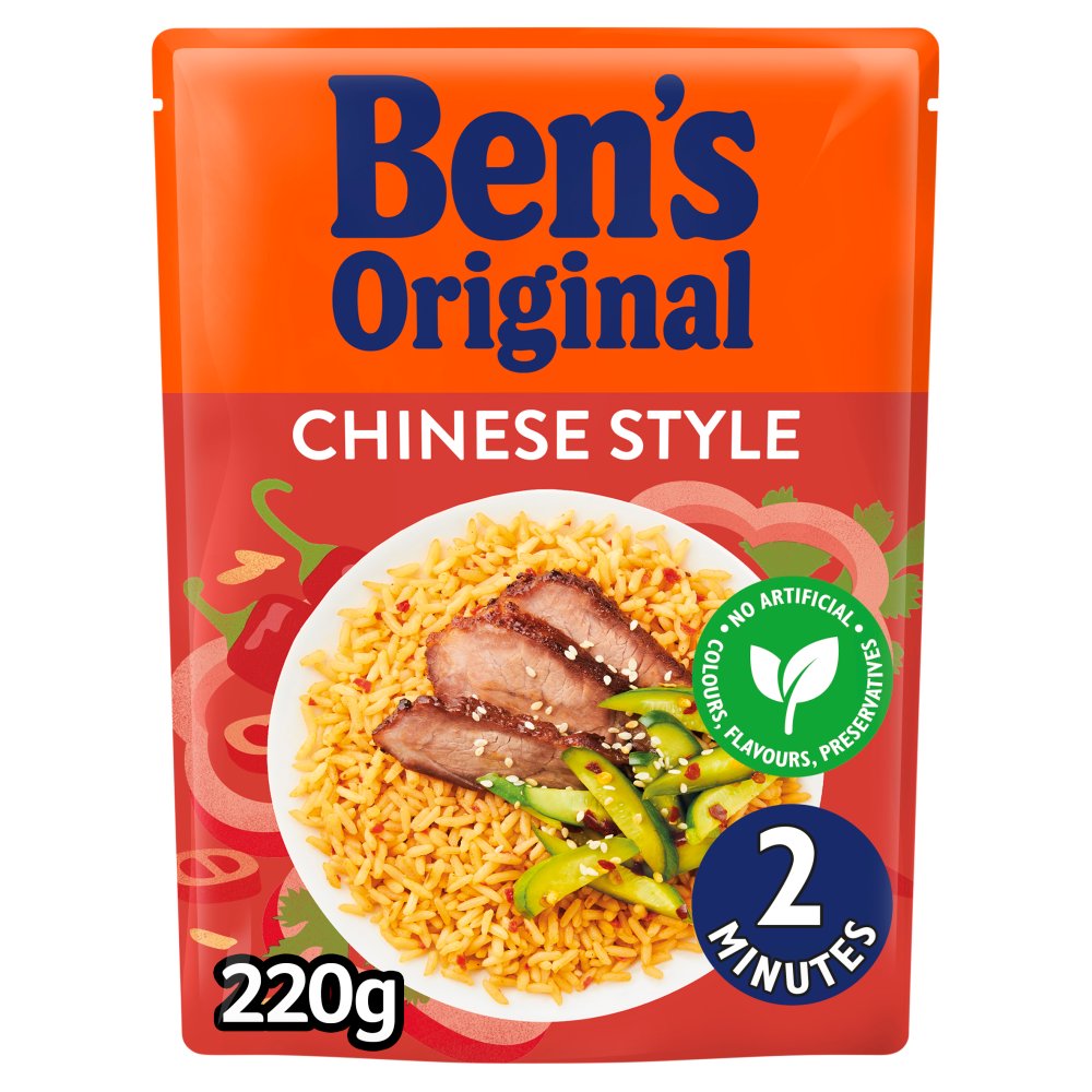 Bens Original Chinese Style Microwave Rice 220g (Pack of 6)