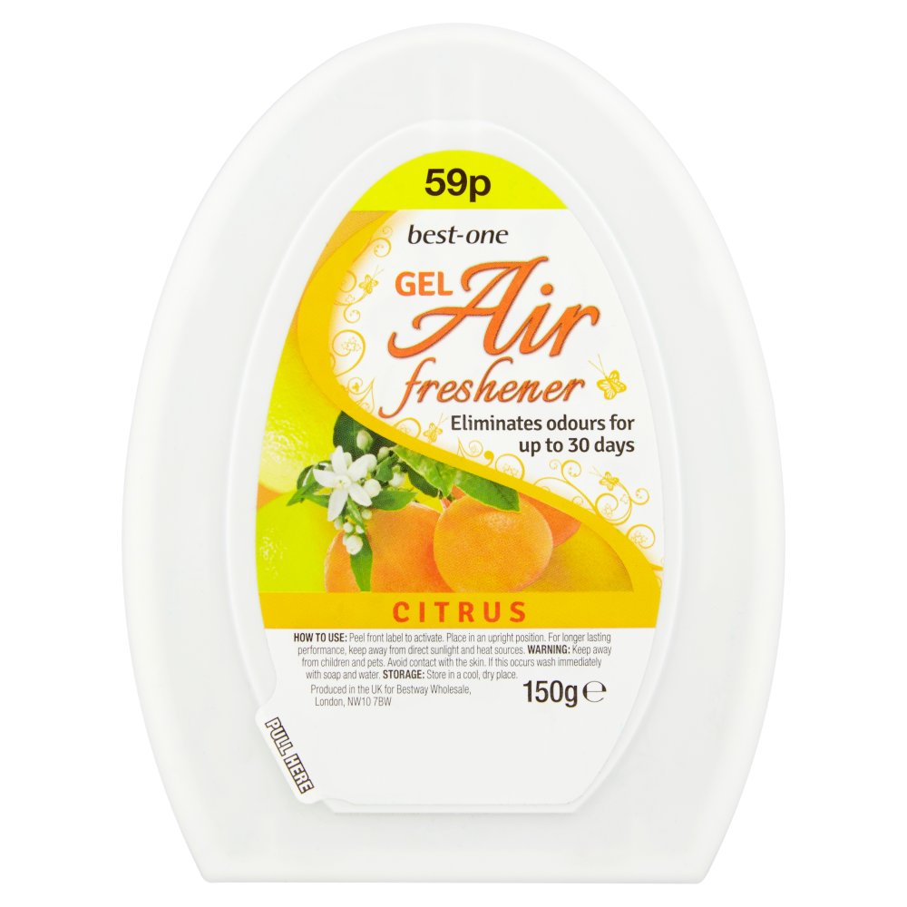Best-One Gel Air Freshener Citrus 150g (Pack of 12)