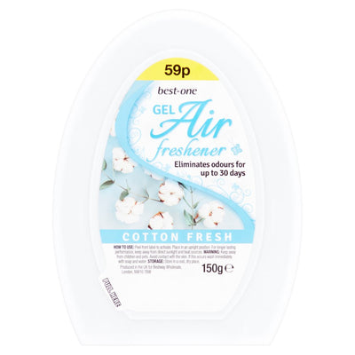 Best-One Gel Air Freshener Cotton Fresh 150g (Pack of 12)