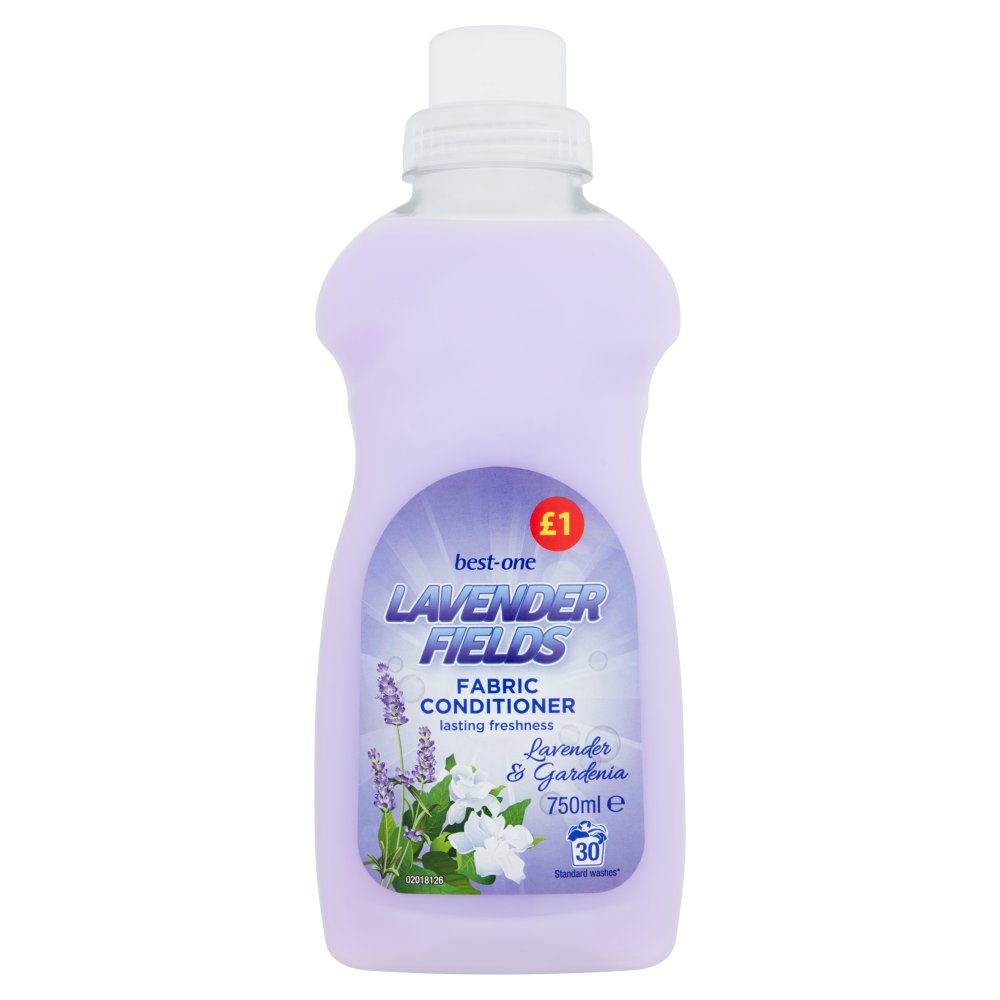 Best-One Lavender Fields Lavender & Gardenia Fabric Conditioner 750ml (Pack of 8)