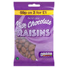 Best-One Milk Chocolate Raisins 75g (Pack of 12)