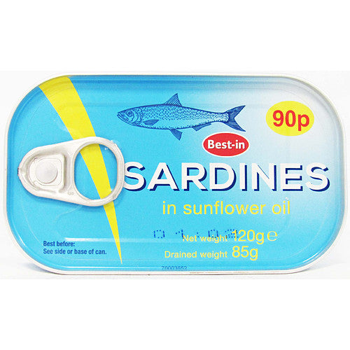 Best In Sardines In Sunflower Oil 120g (Pack of 6)