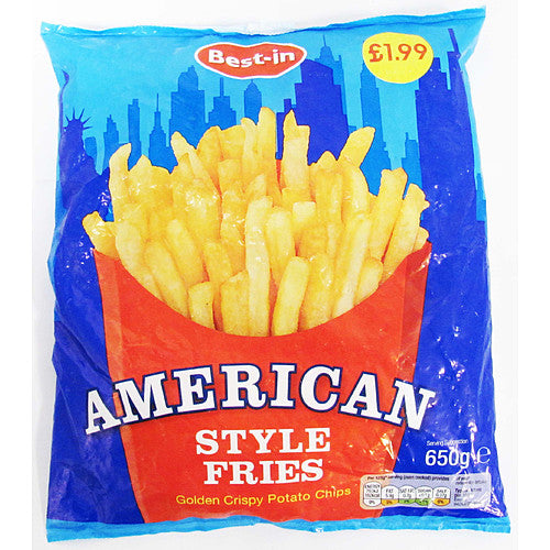 Best In American Fries 650g (Pack of 16)