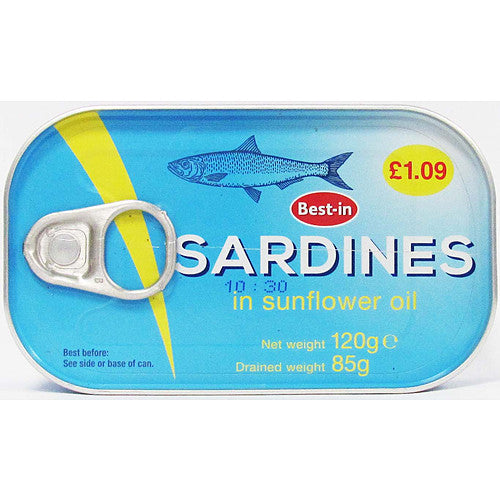 Best In Sardines In Sunflower Oil 120g (Pack of 6)