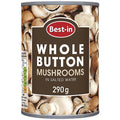 Bestin Button Mushrooms 290g (Pack of 6)