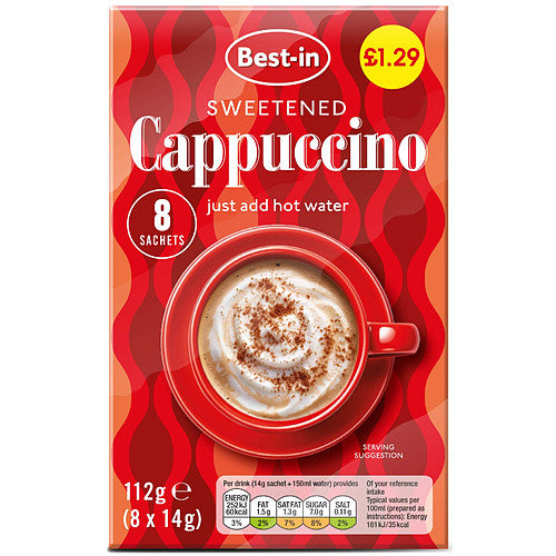 Bestin Cappuccino 112g (Pack of 8)