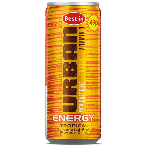 Bestin Urban Energy Tropical 250ml (Pack of 12)