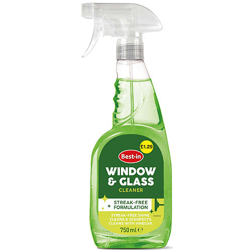Bestin Window And Glass Cleaning Spray 750ML (Pack of 6)