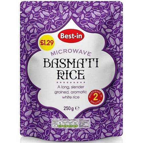 Bestin Basmati Microwave Rice 250g (Pack of 6)