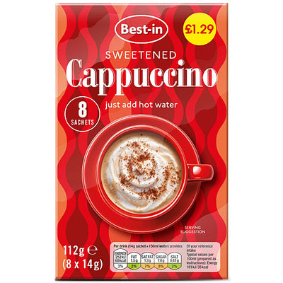 Bestin Cappuccino 112g (Pack of 8)
