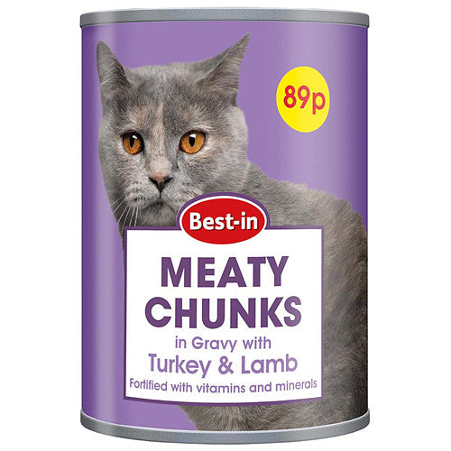 Bestin Cat Food Turkey & Lamb 400g (Pack of 12)